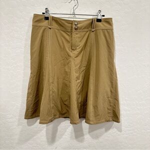 Athleta Whatever Skort Women's 10 Tan Utility Activewear Golf Tennis Sporty